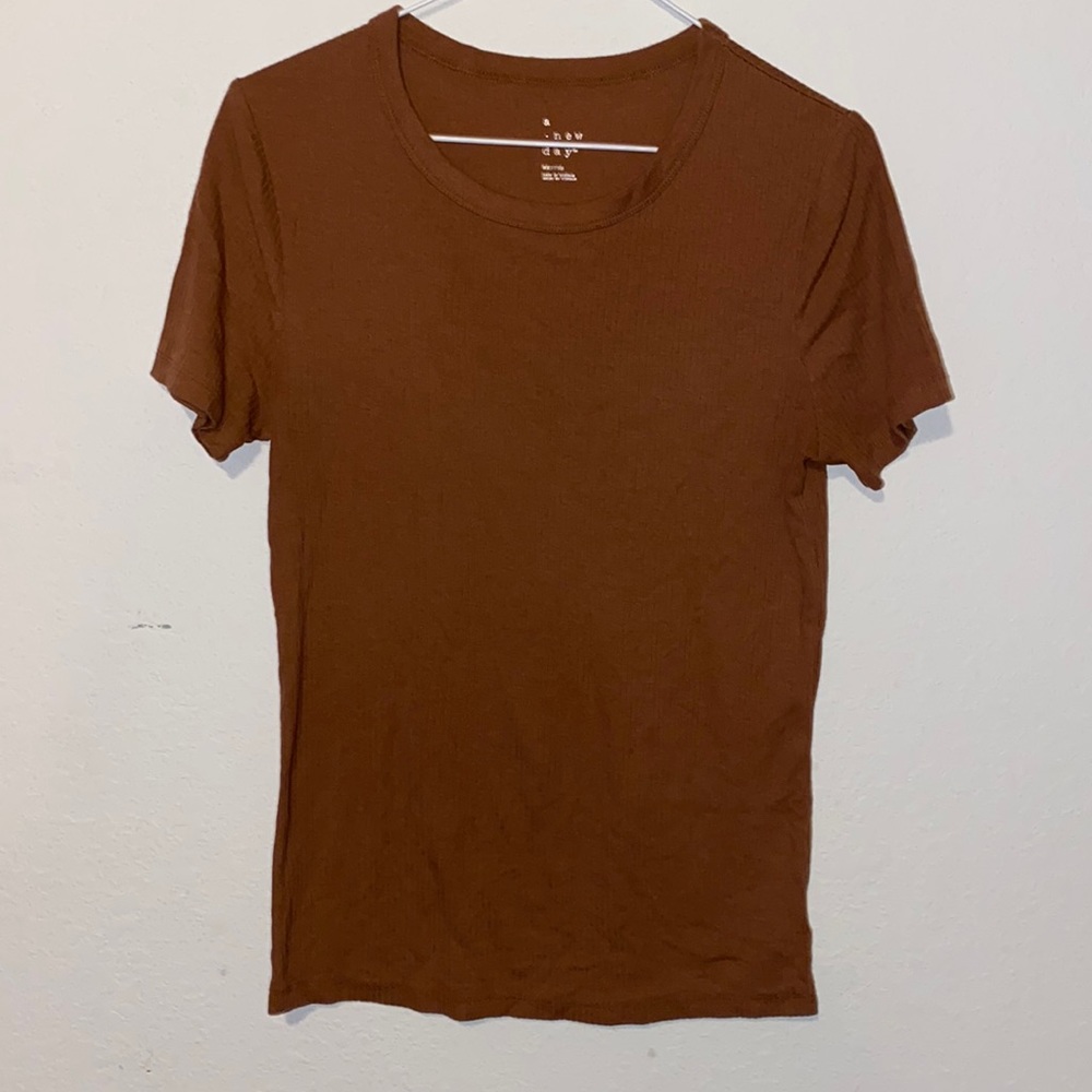 A New Day Women’s Top Size Medium Plum Brown Like New Super Soft